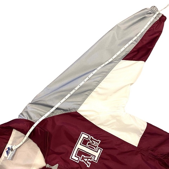 VINTAGE‎ Texas A&M Jacket Apex One Men's Zip Lightweight Aggies Maroon XL - Picture 14 of 14
